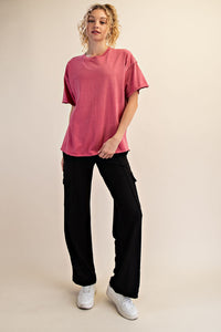 Pigment Washed Cotton Top - Plus