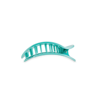 Round Flat Hair Clip | Small | Totally Turquoise