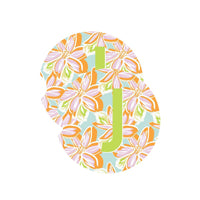 Mary Square Initial Car Coasters