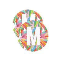 Mary Square Initial Car Coasters