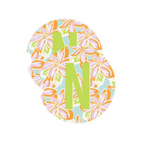 Mary Square Initial Car Coasters