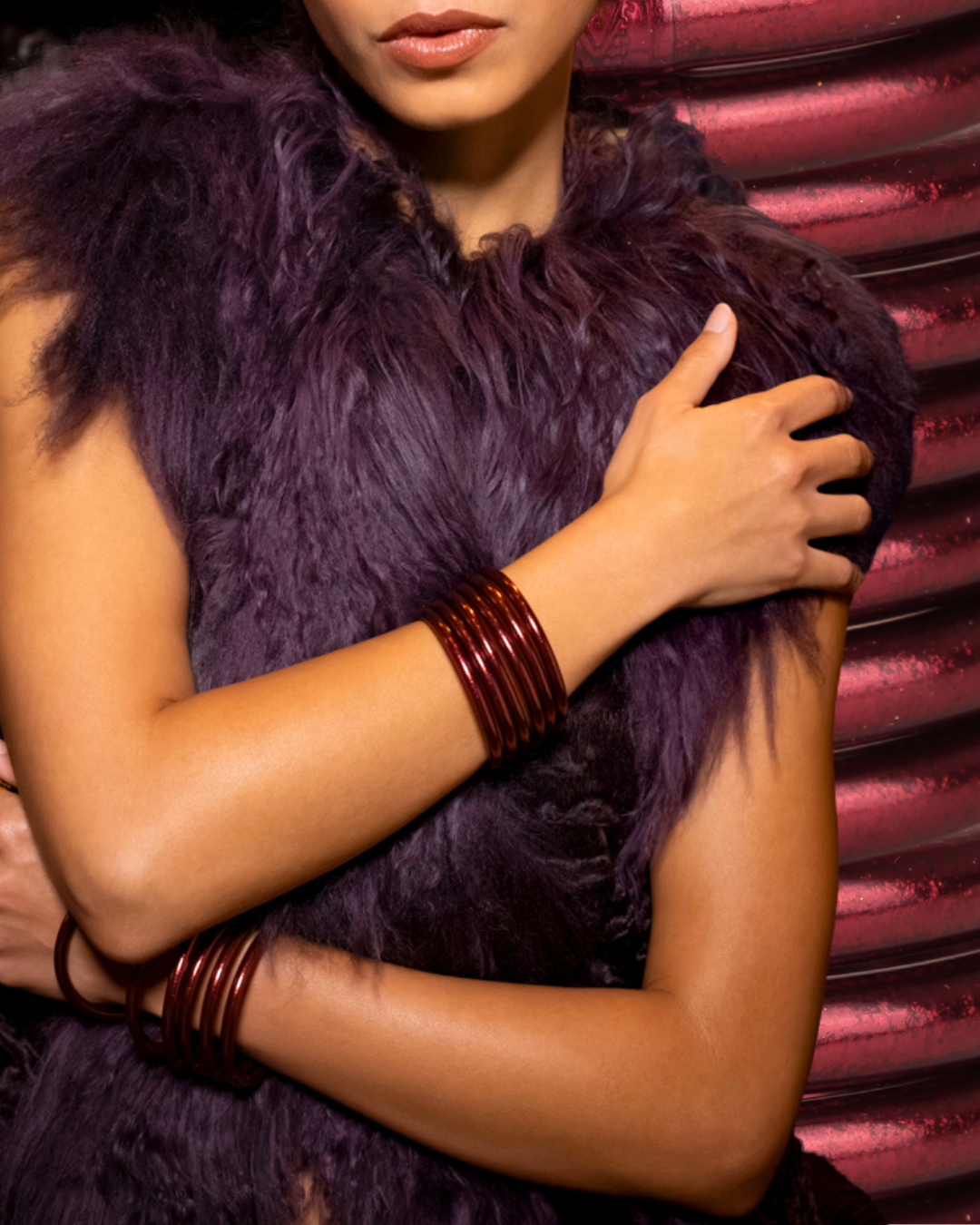 Merlot All Weather Bangles® (Set of 6) - Serenity Prayer