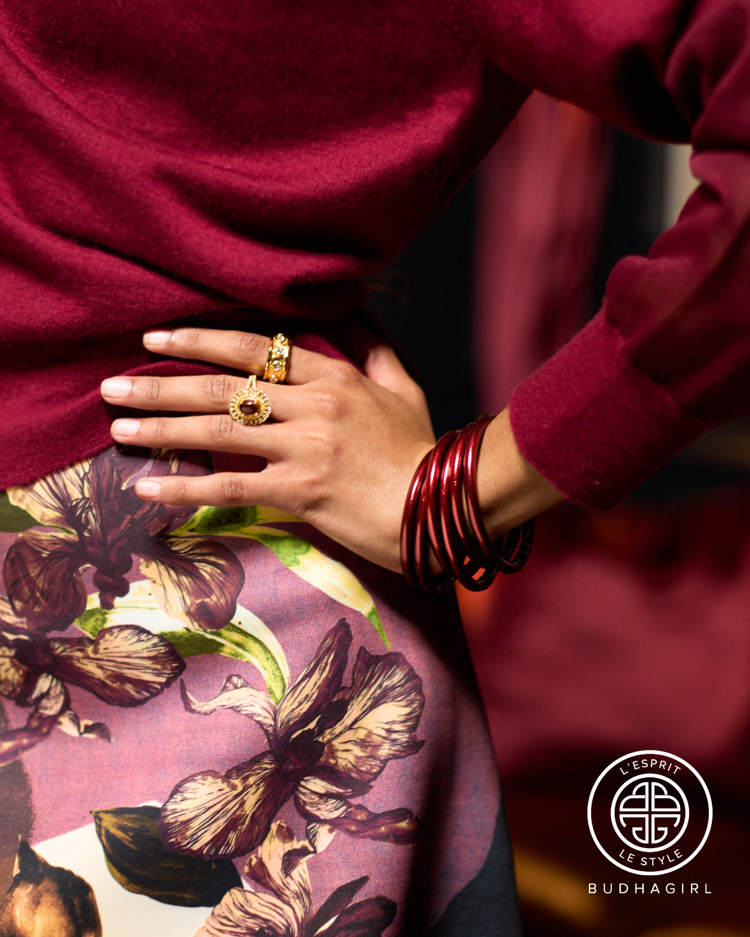 Merlot All Weather Bangles® (Set of 6) - Serenity Prayer