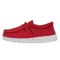 Hey Dude Wally Youth Slub Canvas - Red