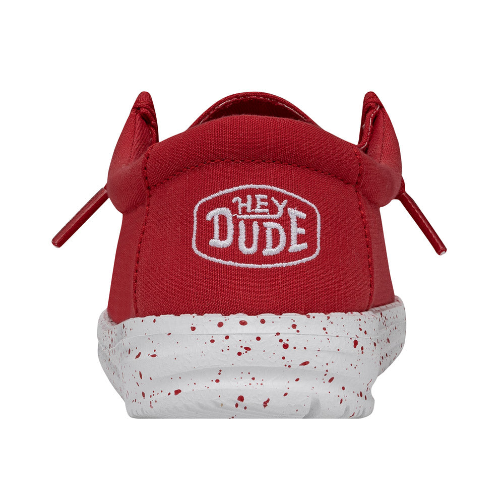 Hey Dude Wally Youth Slub Canvas - Red