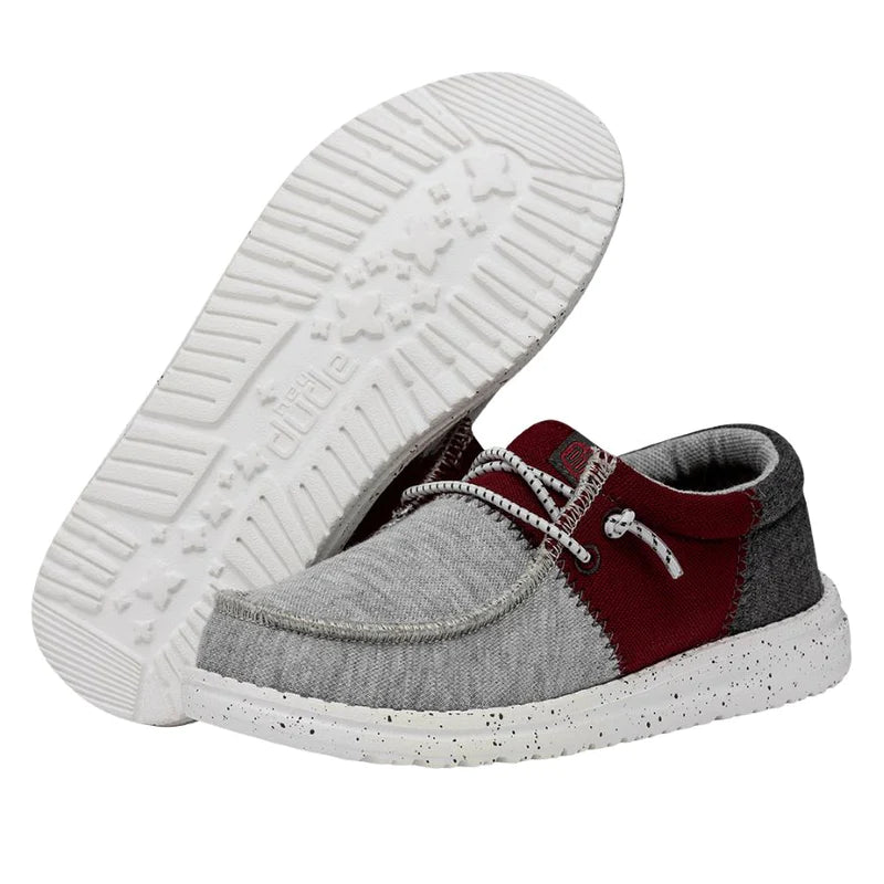 Hey Dude Wally Youth Tri Varsity Crimson – Chandler Country Store