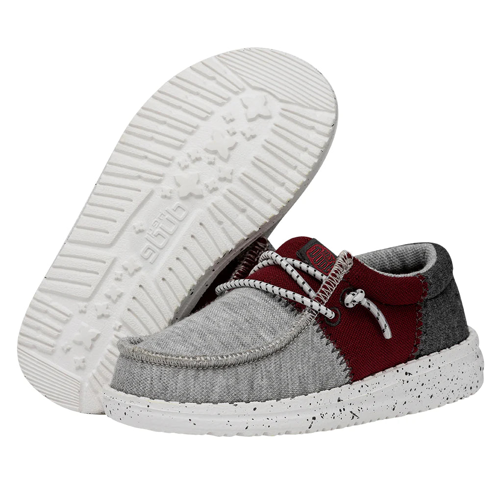 Hey Dude Wally Toddler Tri Varsity - Crimson