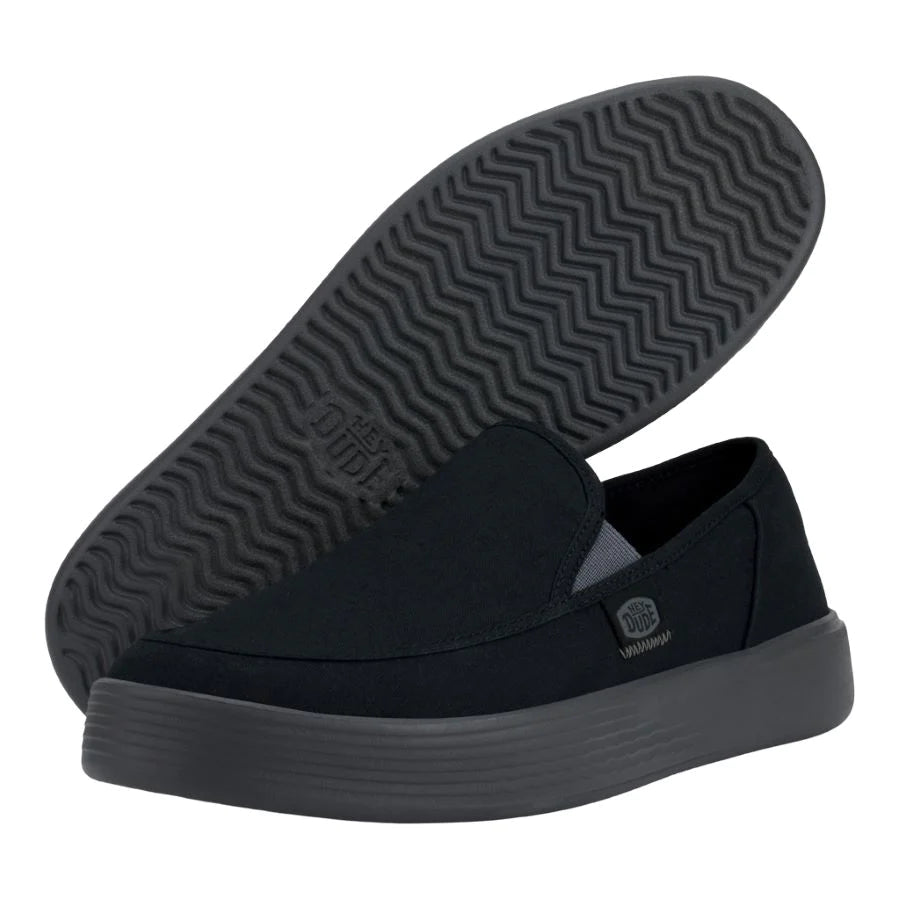 Hey Dude Sunapee Canvas - Black/Charcoal