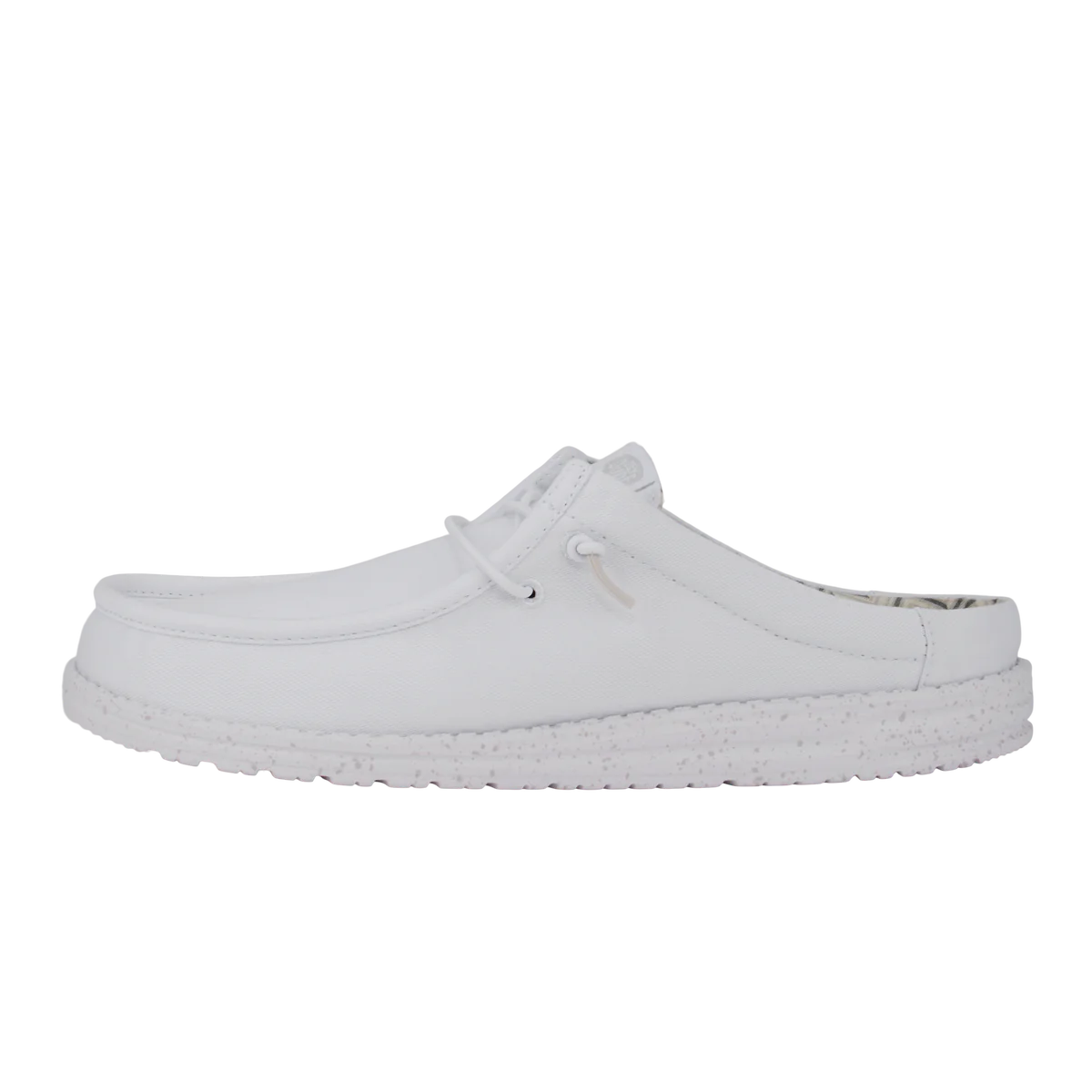 Hey Dude Wally Slip Stretch Canvas - White