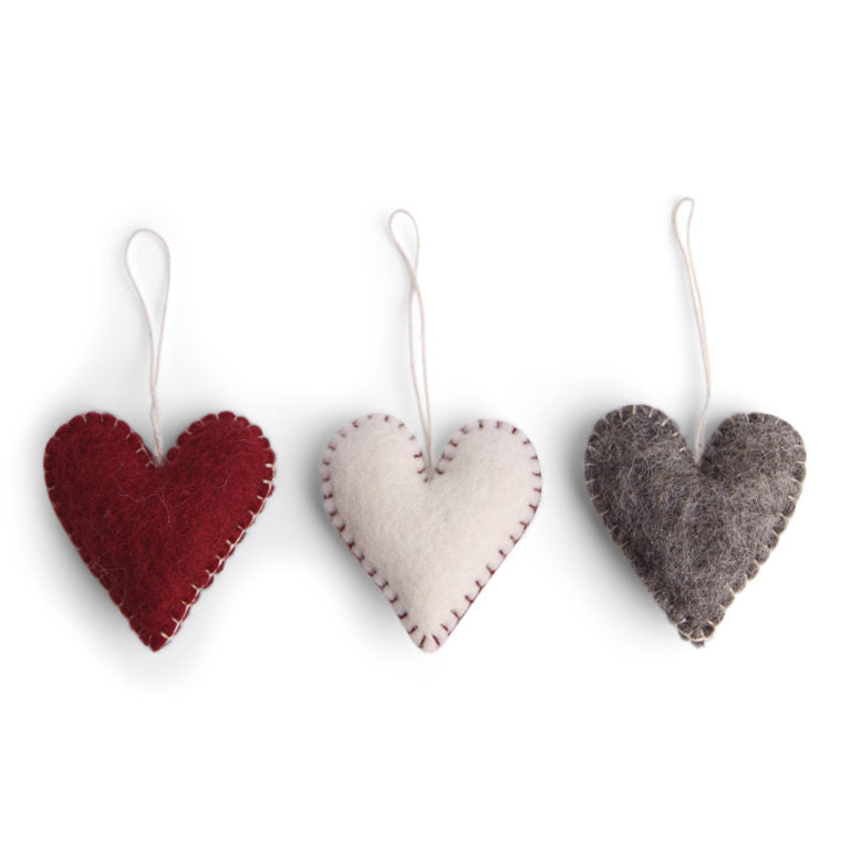 Heart w/Stitching Ornament