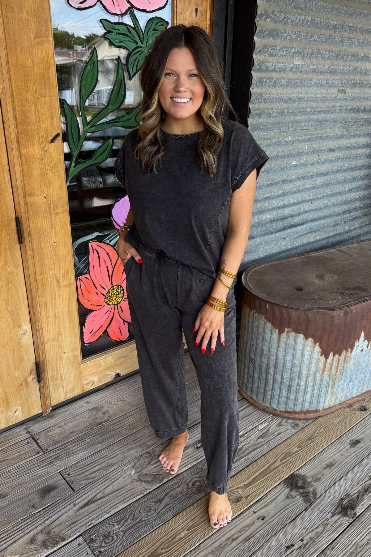 Mineral Washed Cotton Top