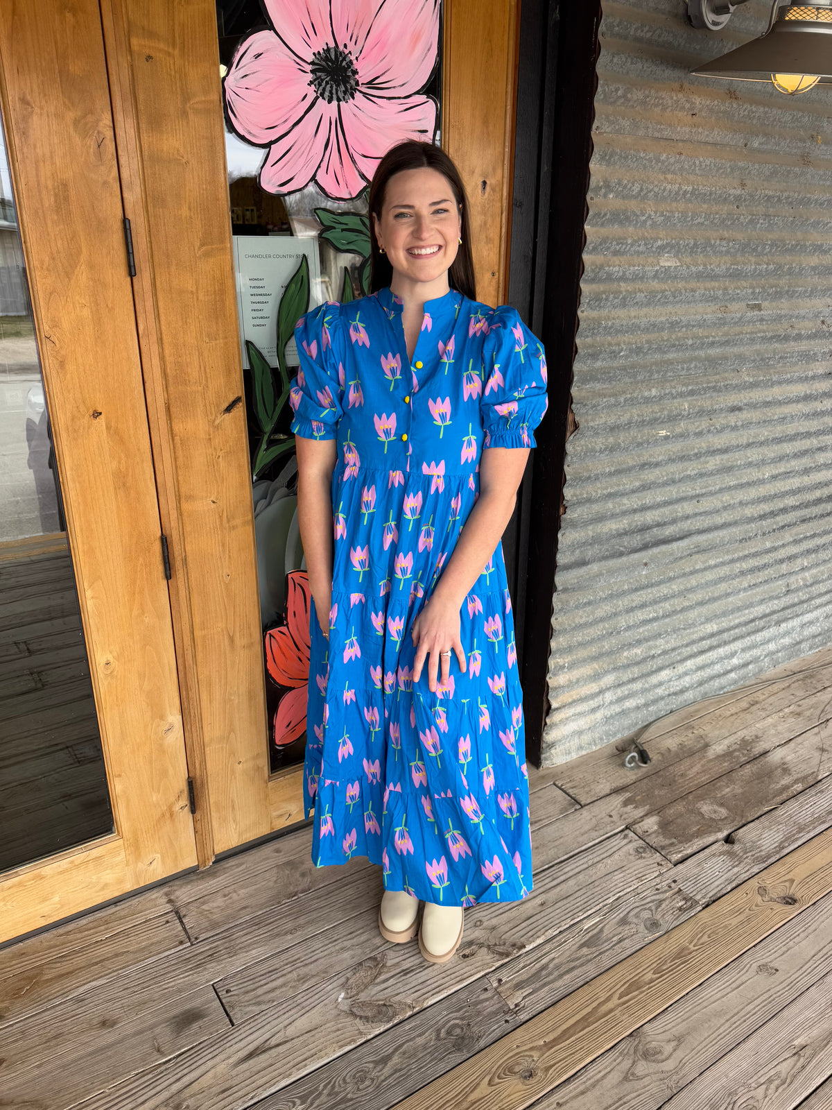 Poppy Tier Kiki Maxi Dress