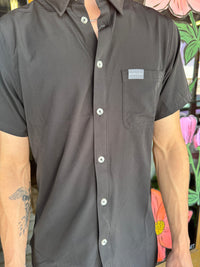 Performance Button Up - Heather Black