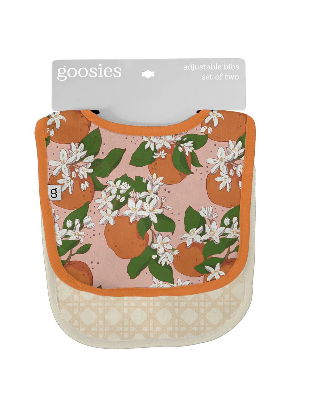 Goosies Bibs (Set of Two) - Orange Blossoms