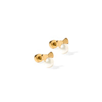 Screwback Stud - Heidi - Pearl Bow