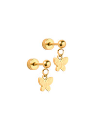 Screwback Stud - Millie - Butterfly