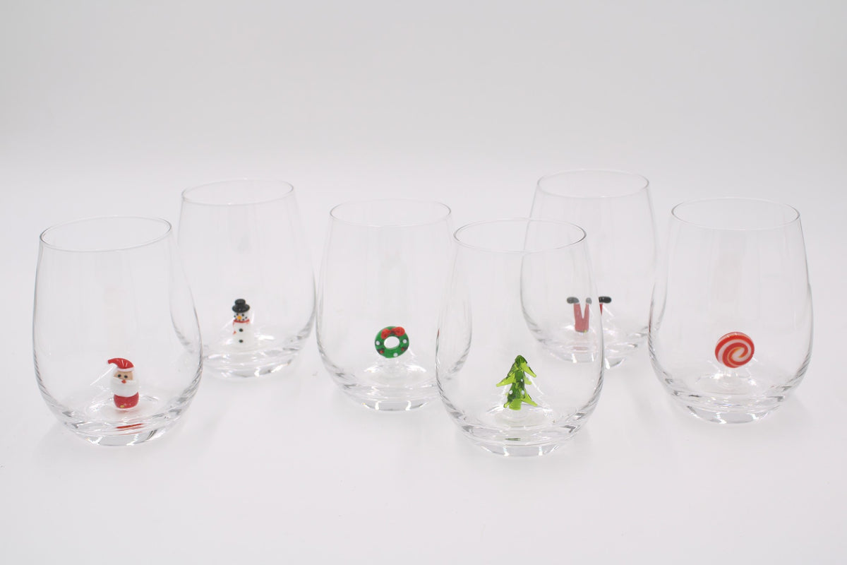 Holiday Stemless Wineglass