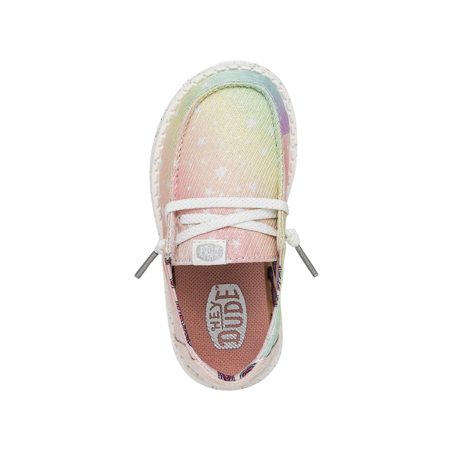 Hey Dude Wendy Toddler Sparkle Star - Silver Multi