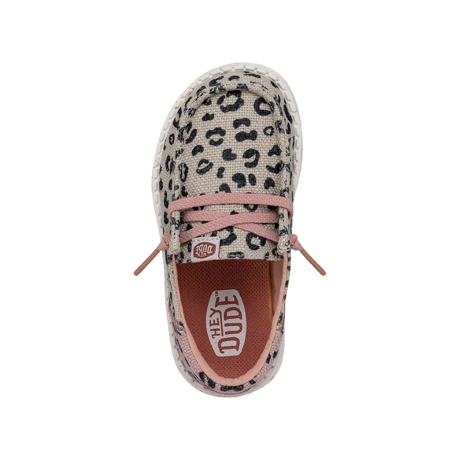 Hey Dude Wendy Toddler Funk Leo - Cream/Pink