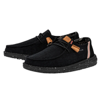 Hey Dude Wendy Washed Canvas Black