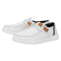 Hey Dude Wendy Washed Canvas - White