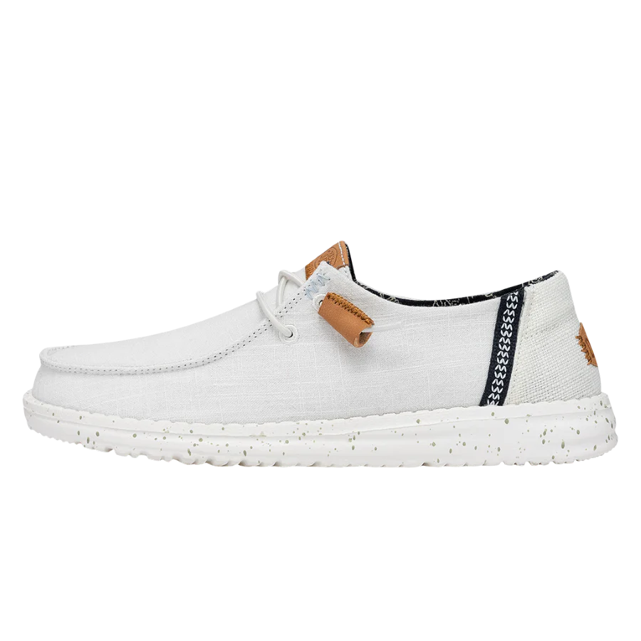 Hey Dude Wendy Washed Canvas - White