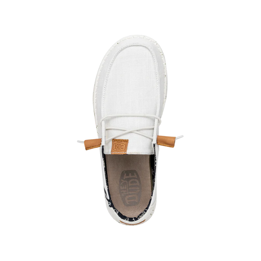 Hey Dude Wendy Washed Canvas - White