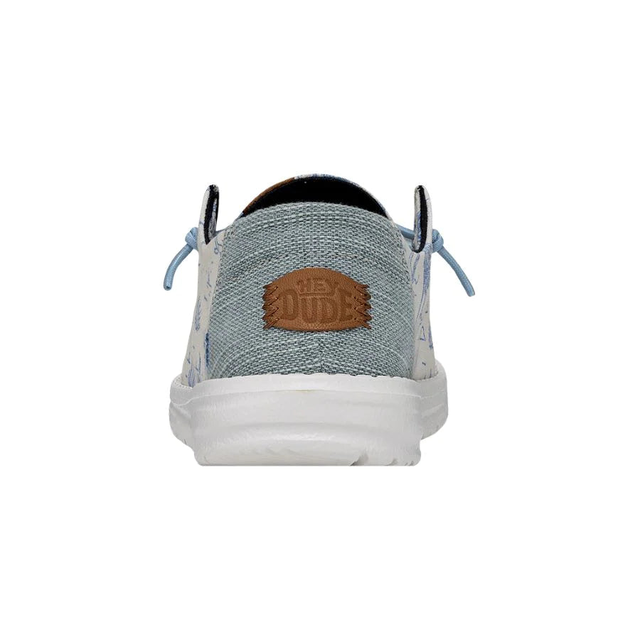 Hey Dude Wendy Desert - Cream Blue
