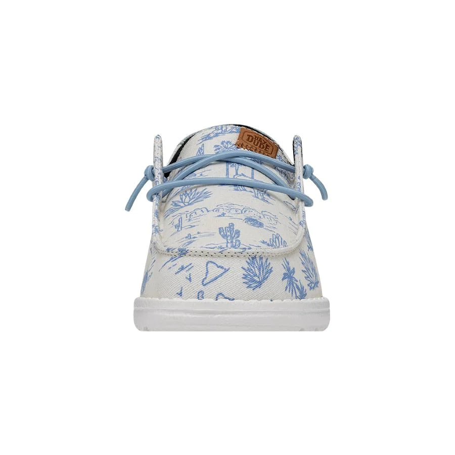 Hey Dude Wendy Desert - Cream Blue