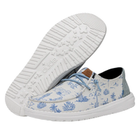 Hey Dude Wendy Desert - Cream Blue