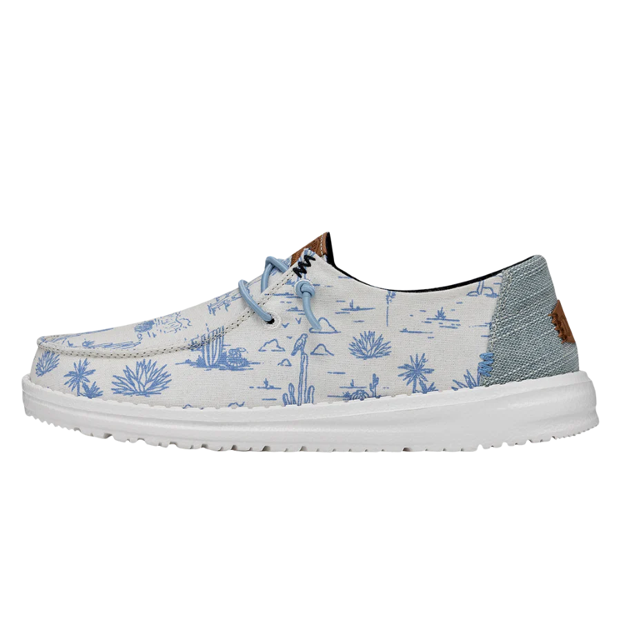 Hey Dude Wendy Desert - Cream Blue