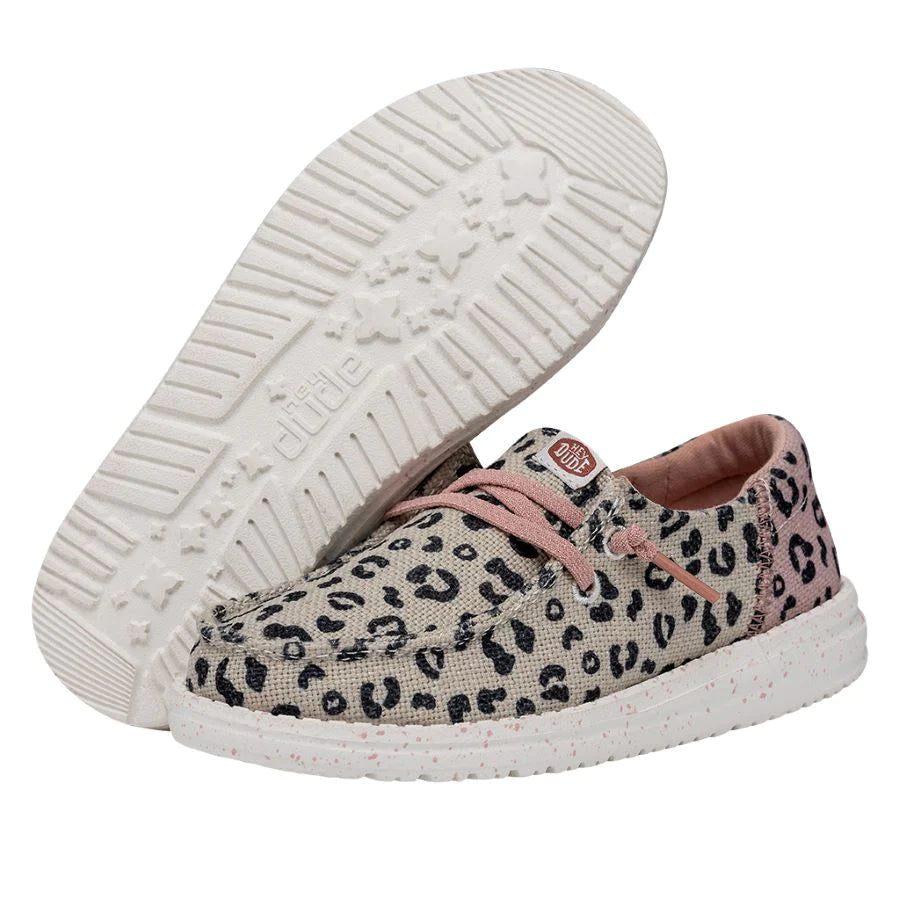 Hey Dude Wendy Youth Funk Leo - Cream/Pink