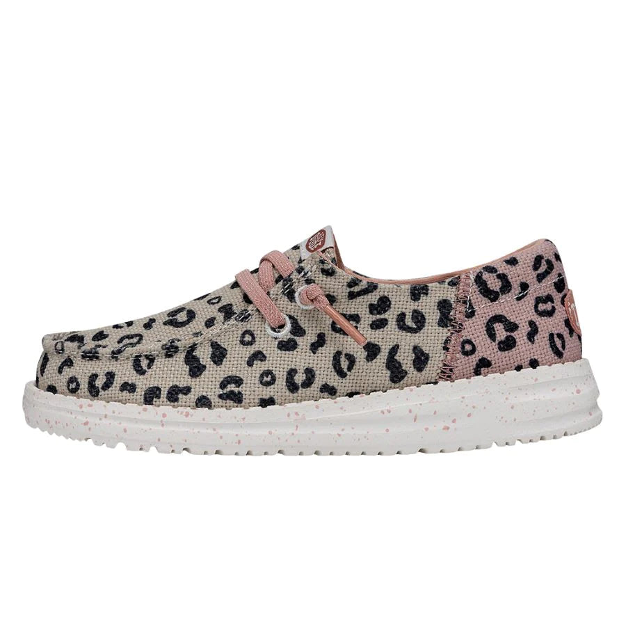 Hey Dude Wendy Youth Funk Leo - Cream/Pink