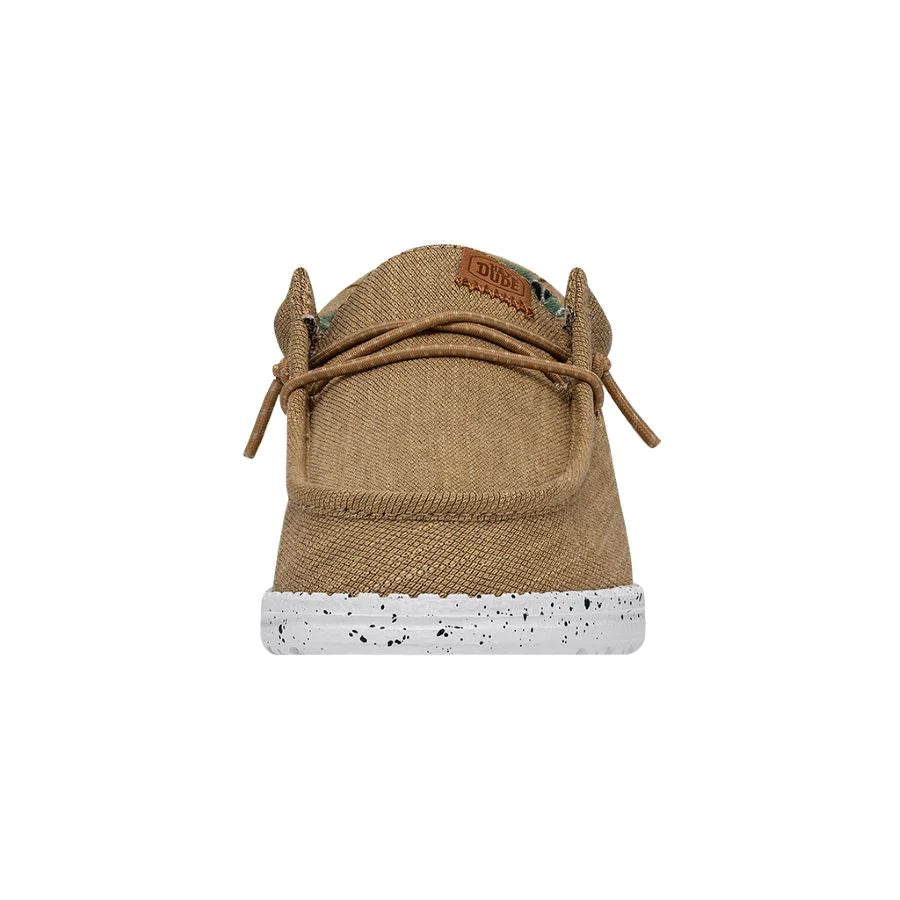 Hey Dude Wally Youth - Washed Canvas Walnut