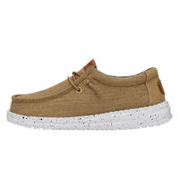 Hey Dude Wally Youth - Washed Canvas Walnut