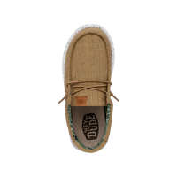 Hey Dude Wally Youth - Washed Canvas Walnut