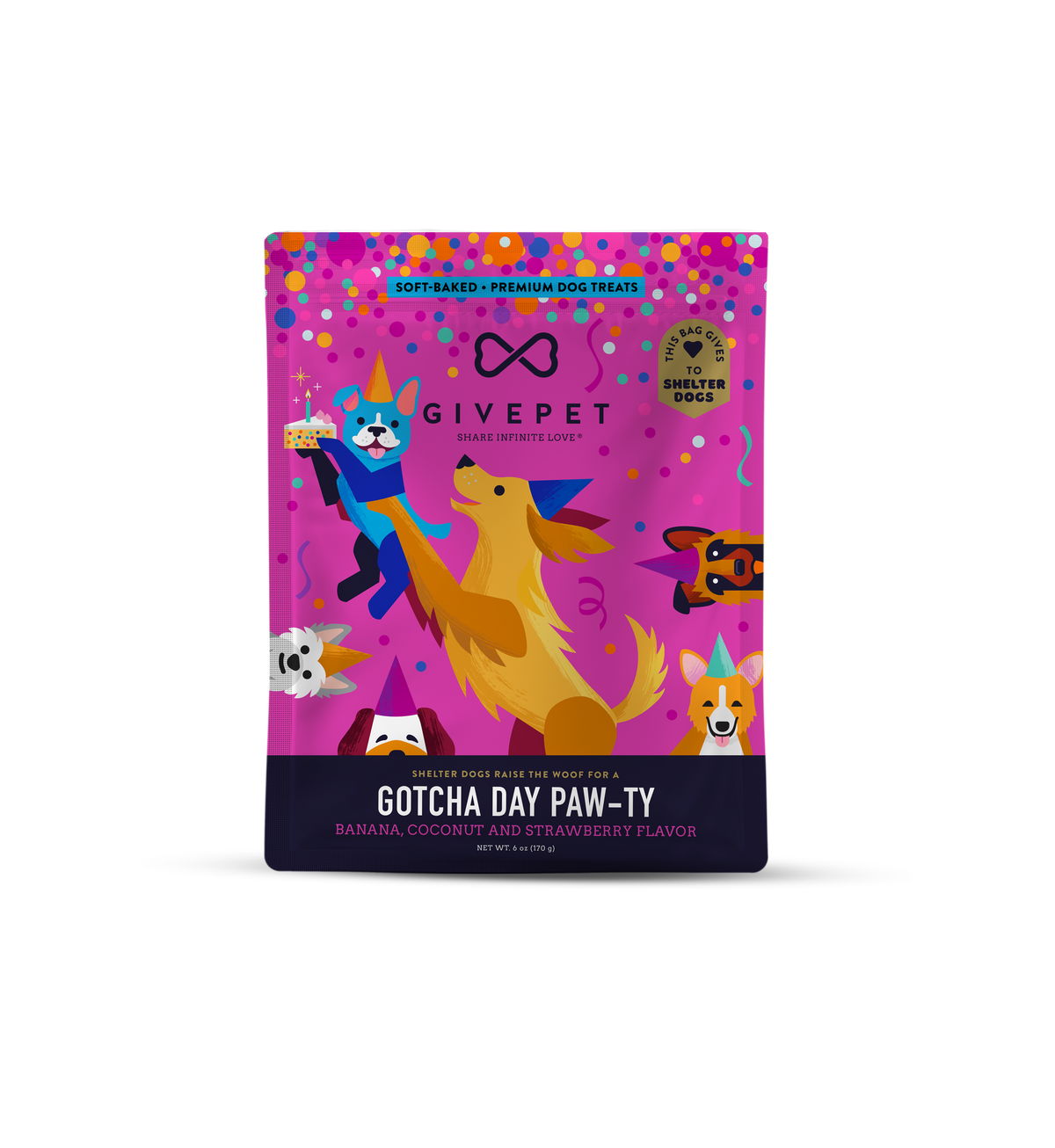 Gotcha Day Soft Baked Dog Treat - 6oz