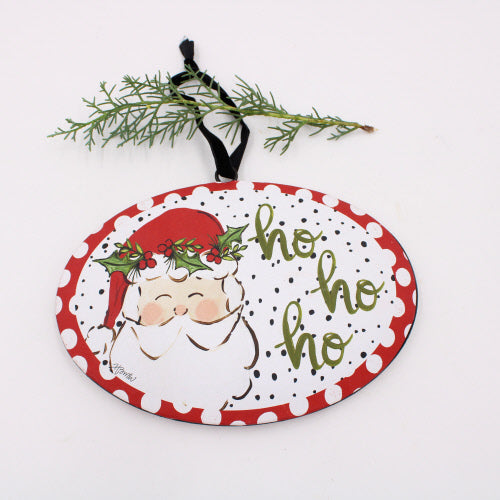 Ho Ho Ho Santa Ornament