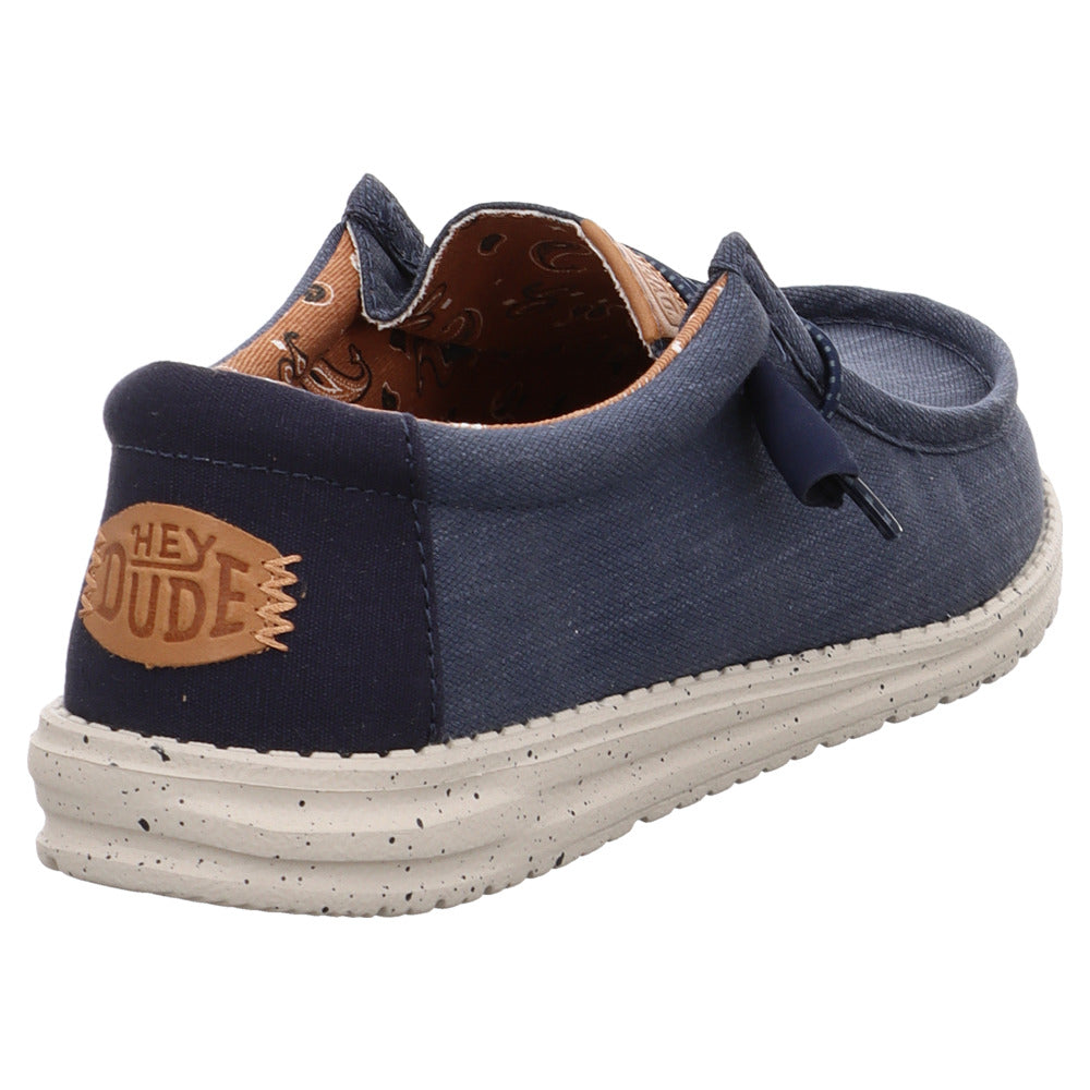 Hey Dude Wally Washed Canvas - Navy
