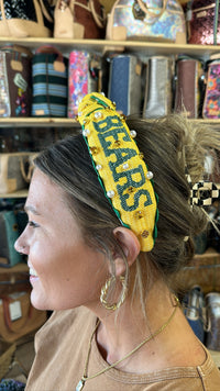 Sic 'Em Cross Stitch Headband