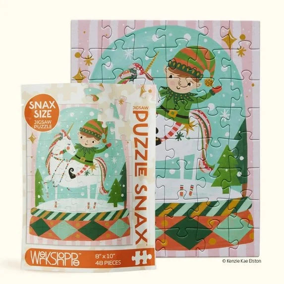 Magic Snow Globe 48 Piece Puzzle Snax