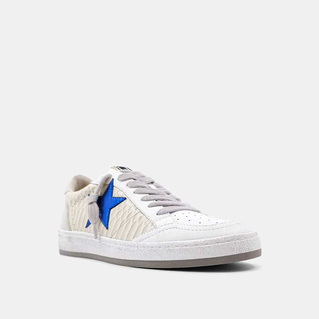 Paz Metallic Blue Sneaker