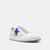 Paz Metallic Blue Sneaker