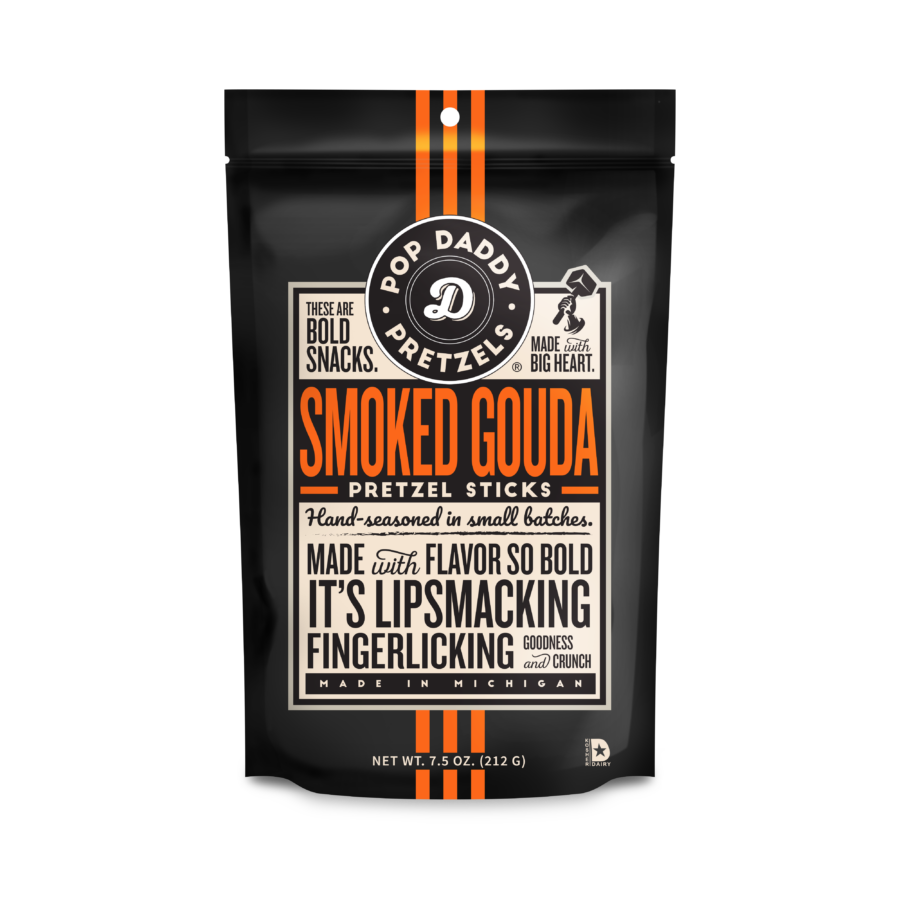 Pop Daddy – Smoked Gouda Seasoned Pretzels 7.5oz