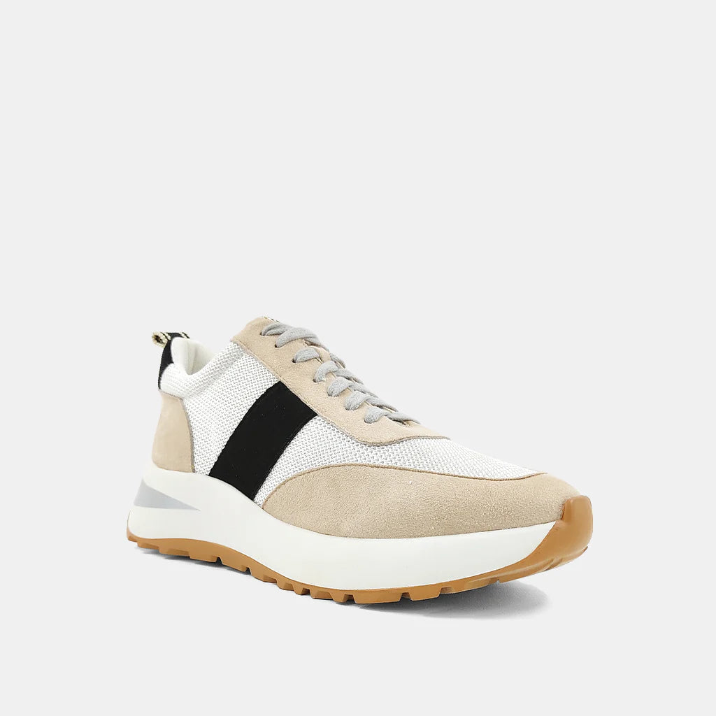 Serafina Sneaker in Sand Suede