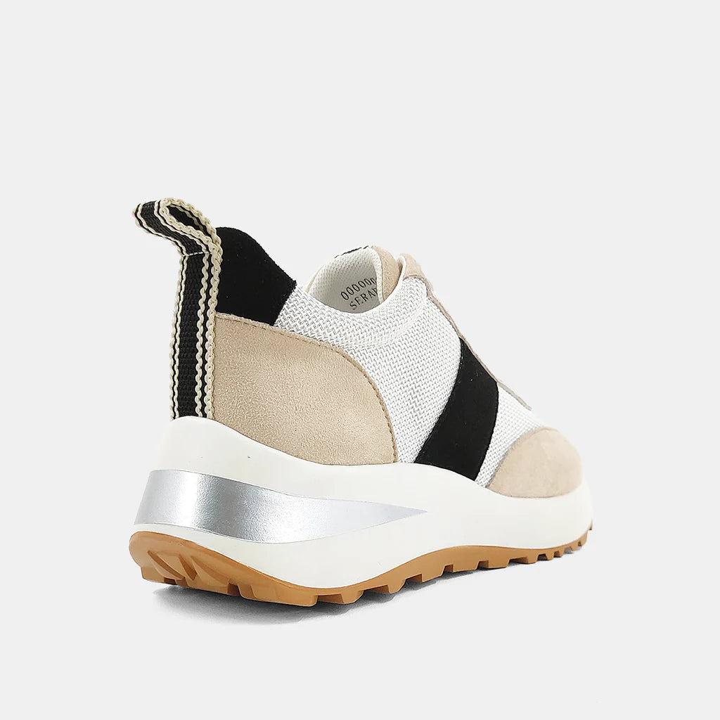 Serafina Sneaker in Sand Suede