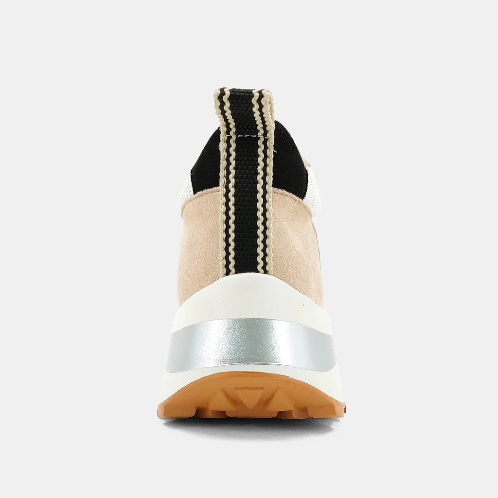 Serafina Sneaker in Sand Suede