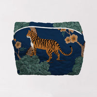 Opal Navy Quilted Large Makeup Bag