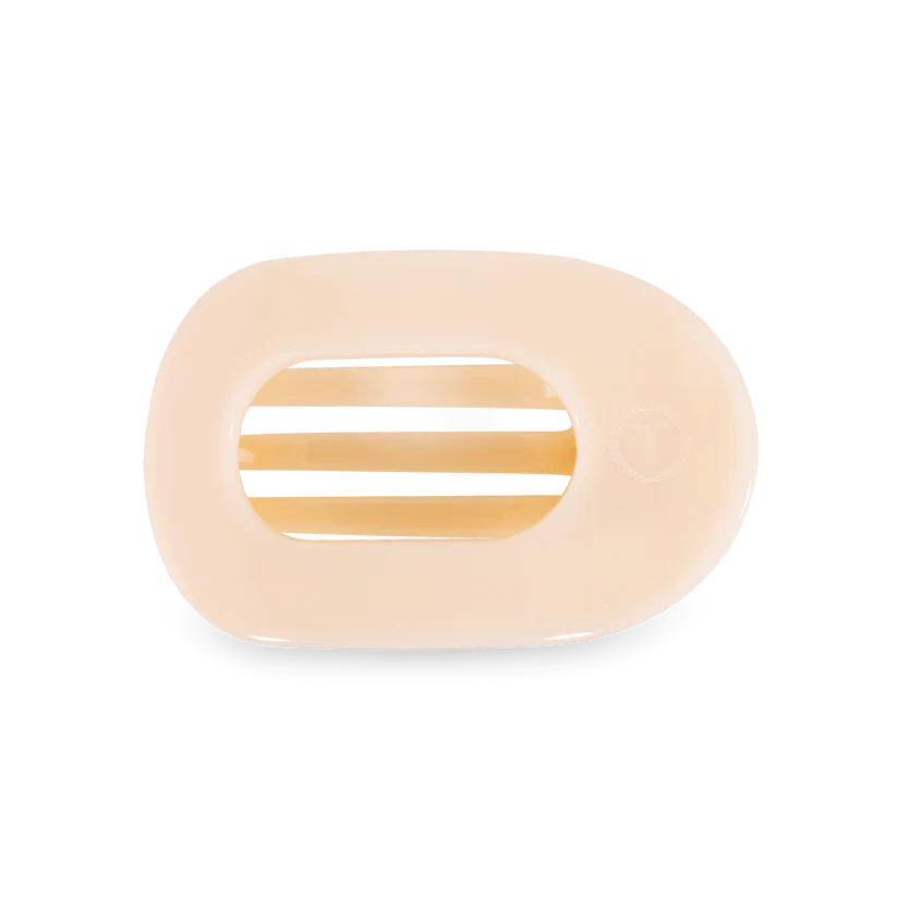 Round Flat Hair Clip | Medium | Almond Beige