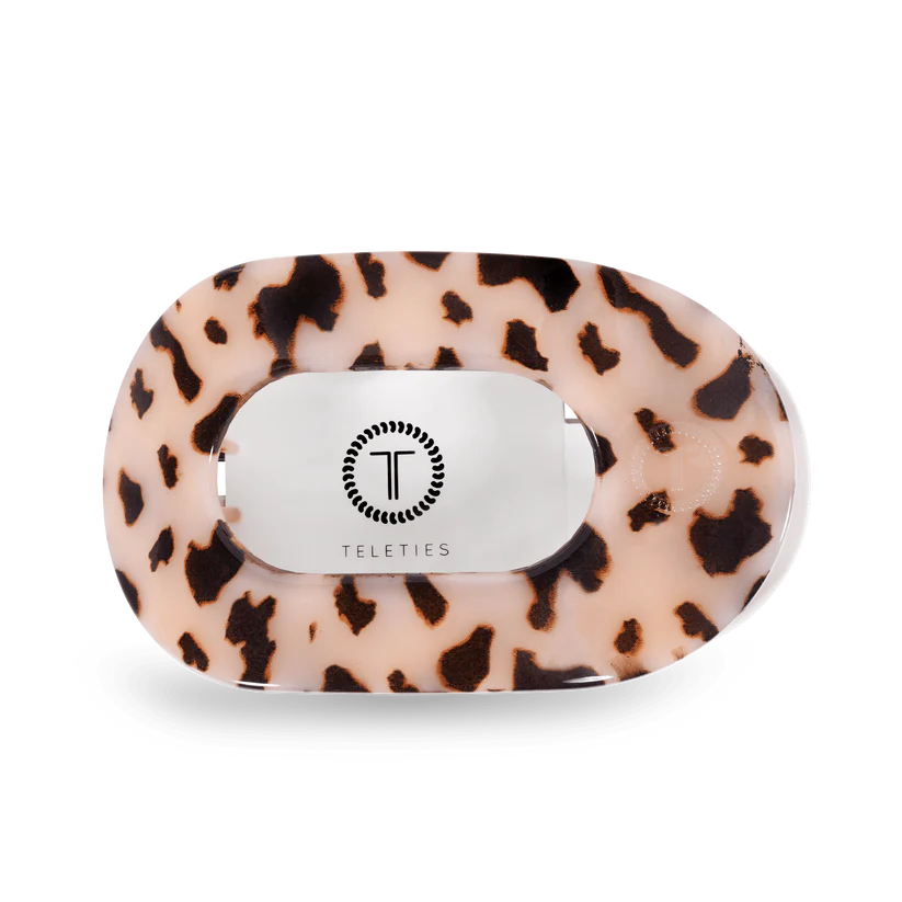 Round Flat Hair Clip | Large | Blonde Tortoise